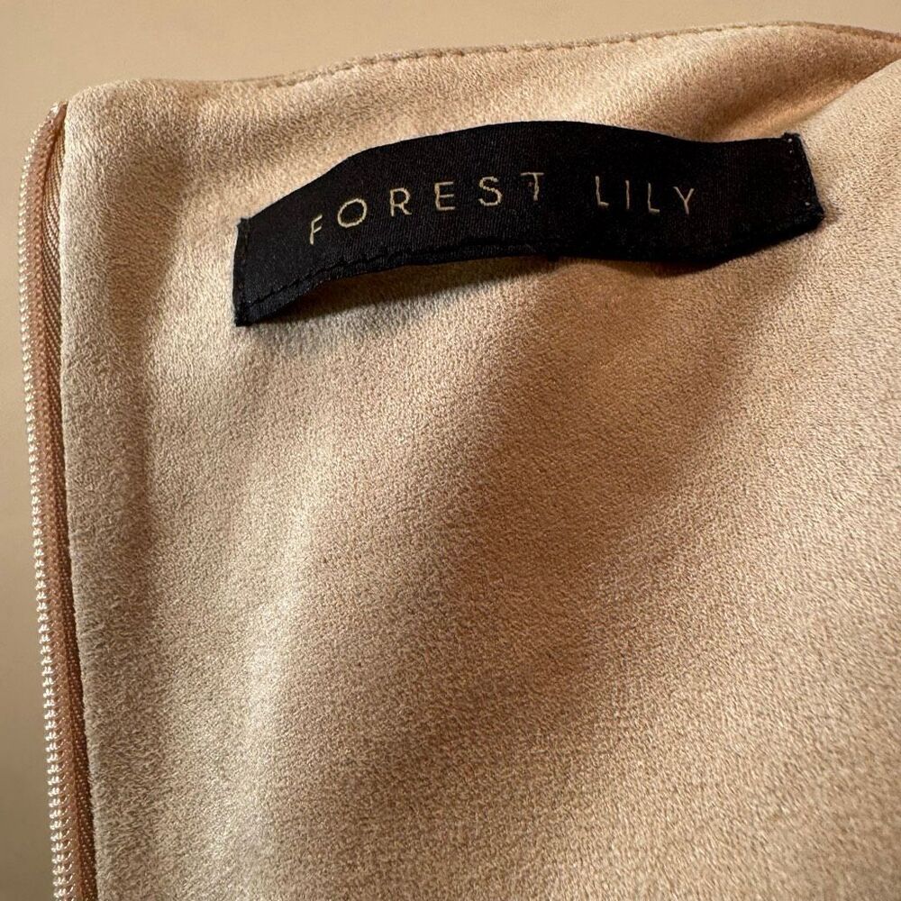 Forest Lily Faux Suede Sheath Dress size S - Picture 5 of 6